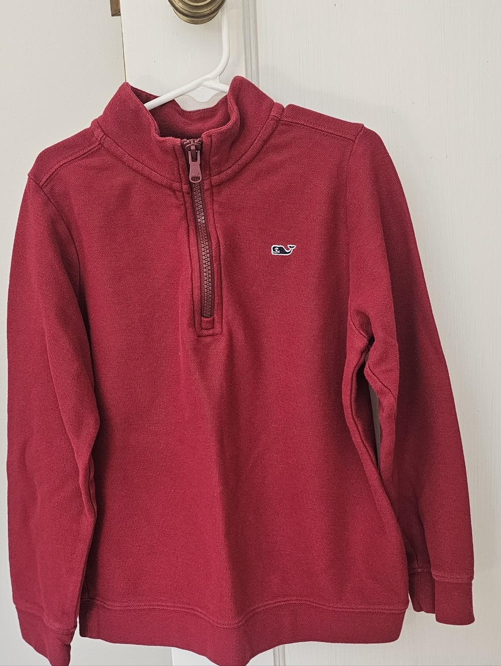 Vineyard Vines Red Quarter-Zip Pullover